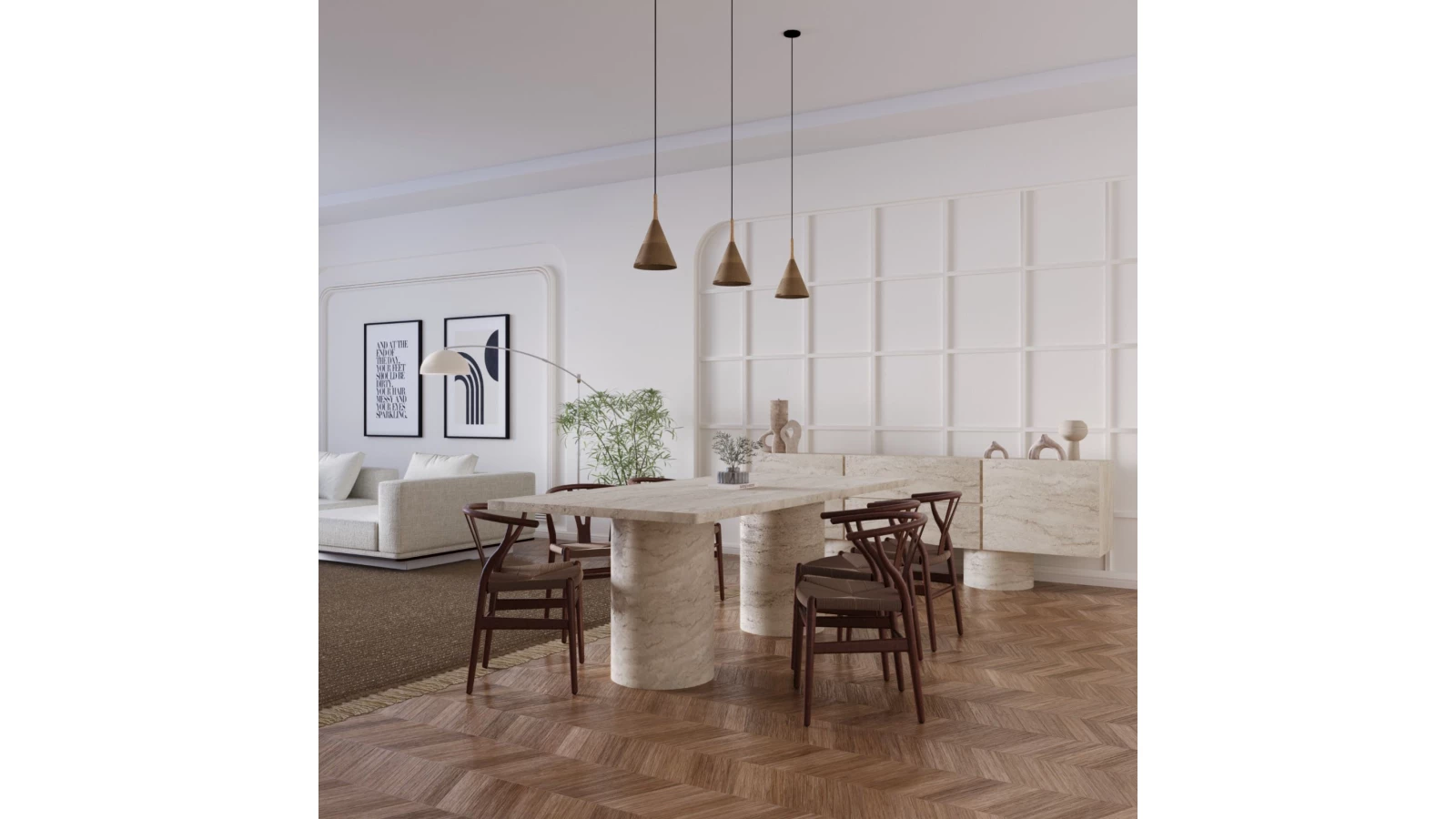 Stone Yemek Odası Takımı 